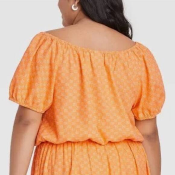 Ava & Viv Short Sleeve Cropped Top 2X NEW - Picture 2 of 3